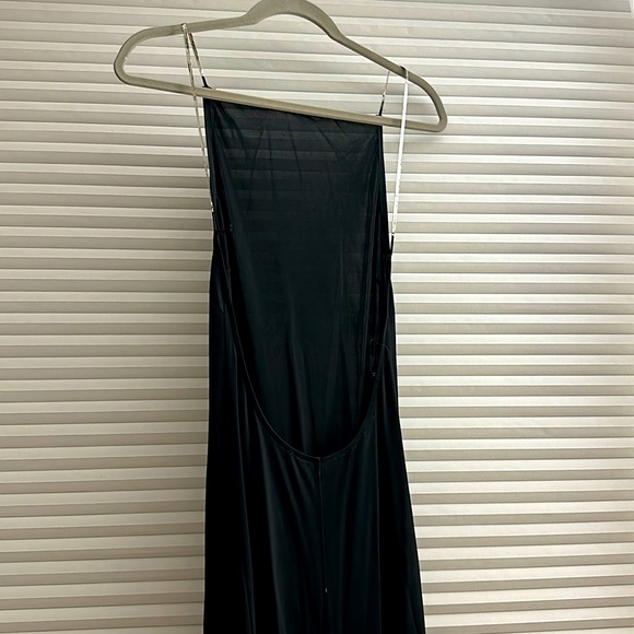 Helene Zubeldia backless chain strap viscose gown size M - Picture 1 of 4